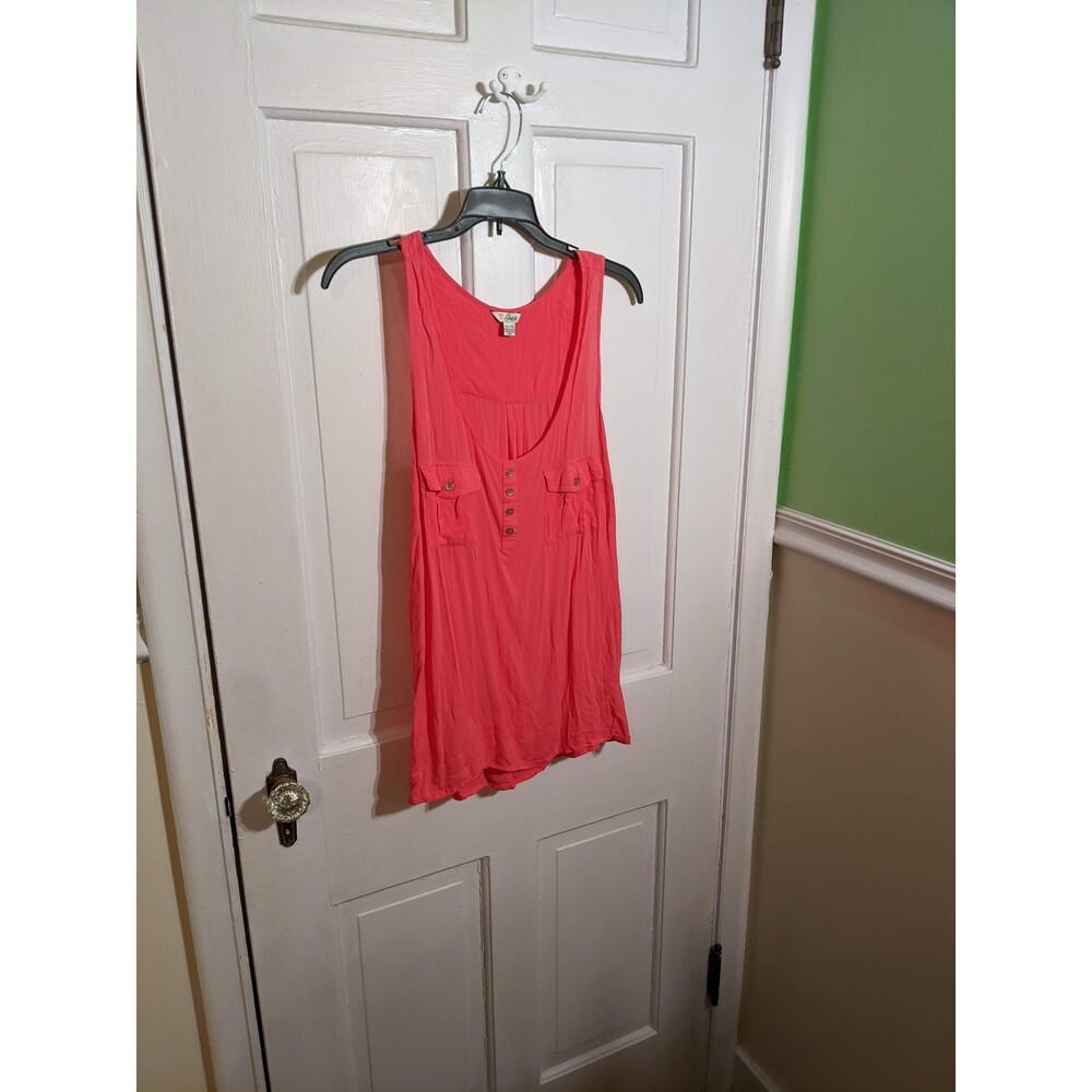 Guess Bright Pink Tank Top Size XL